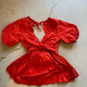 Free people puff sleeve top